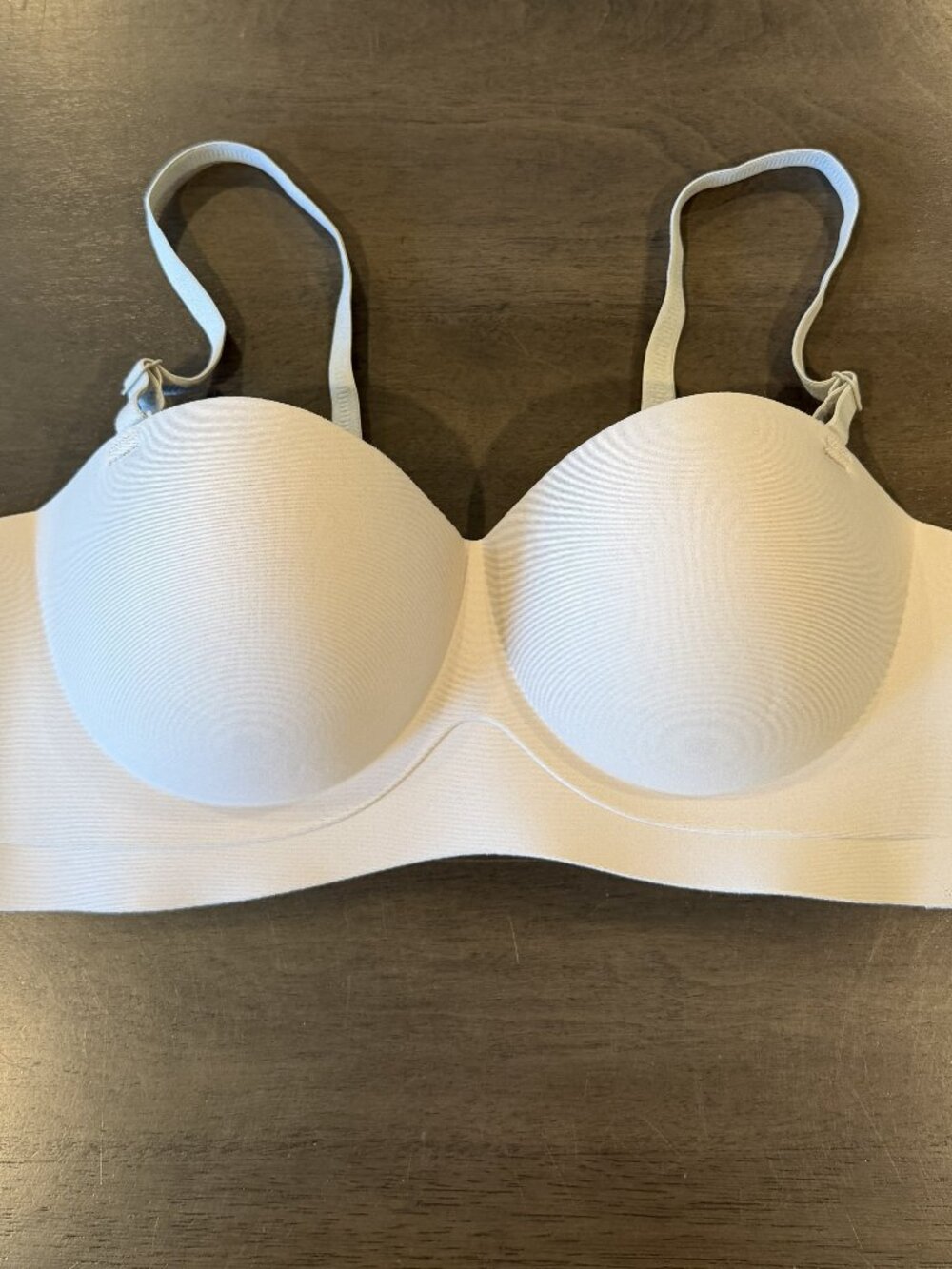 SHEIN Women's Light Gray Cupped Wireless Bra Size XL Comfort Support